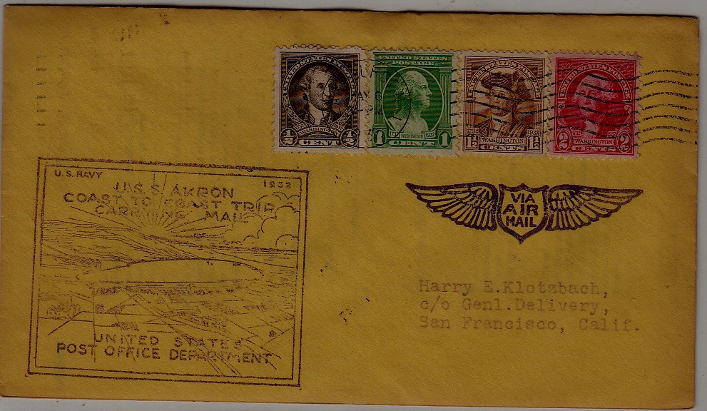 USA Zeppelin cover 6.5.32 Akron