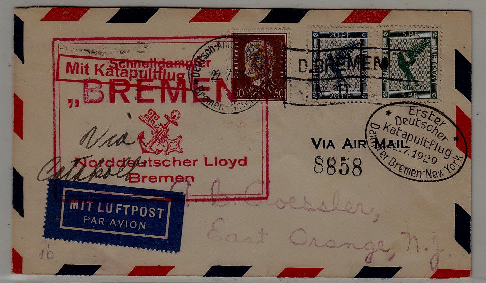 Germany/USA Catapult cover 22.7.29