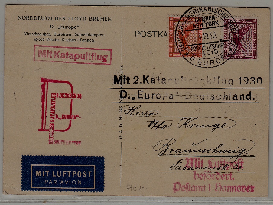 Germany Catapult card 4.10.30