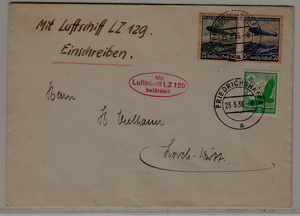 Germany Zeppelin cover 29.3.36