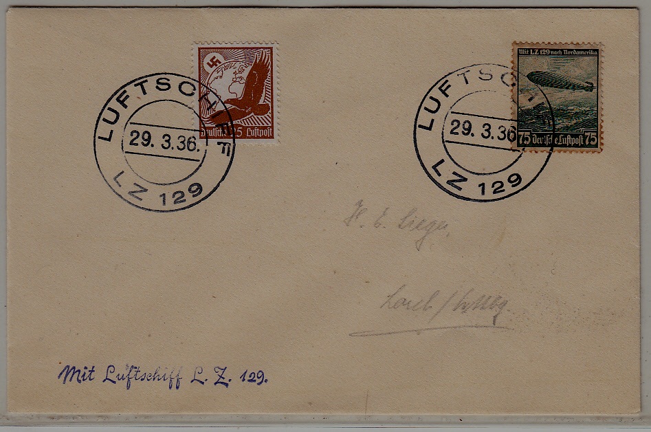Germany Zeppelin cover 29.3.36