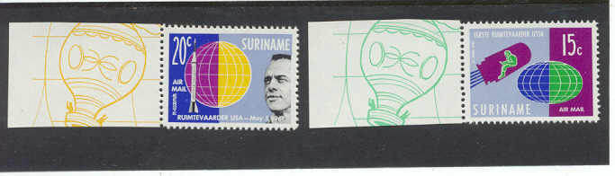 Suriname C28-29 MNH VF Space
