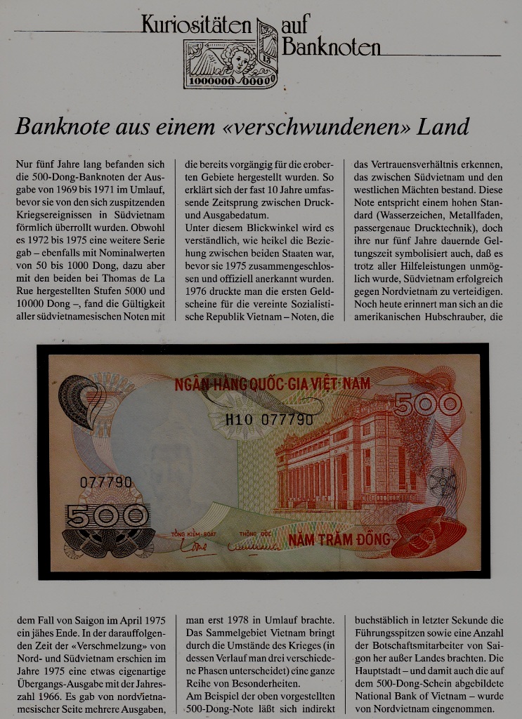 VietNam South P-28 unc.banknote