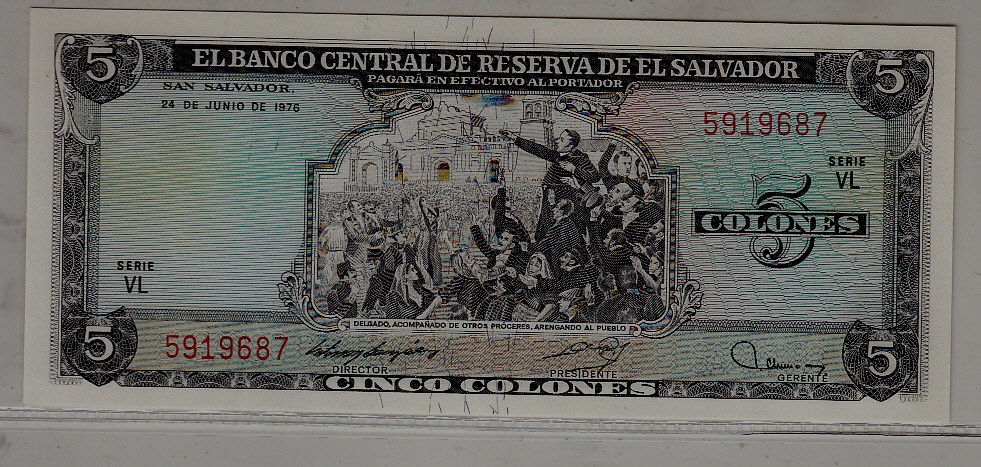 Salvador P-117 unc. Banknote