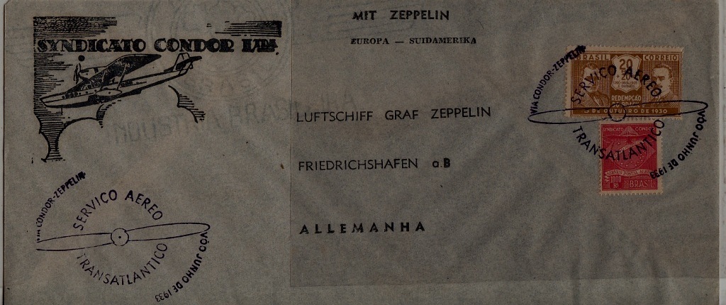 Brazil Zeppelin cover Junho 1933