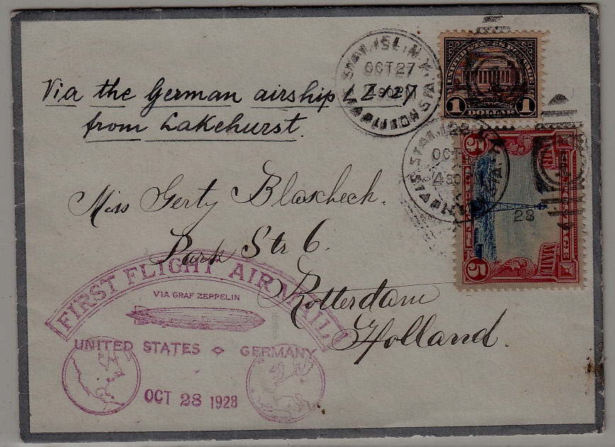USA/Germany Zeppelin cover 28.10.28