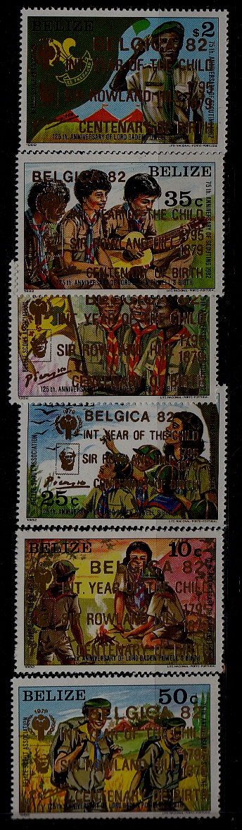Belize 653-58 MNH Scouts/Hill/IYC/Picasso SCV56.75