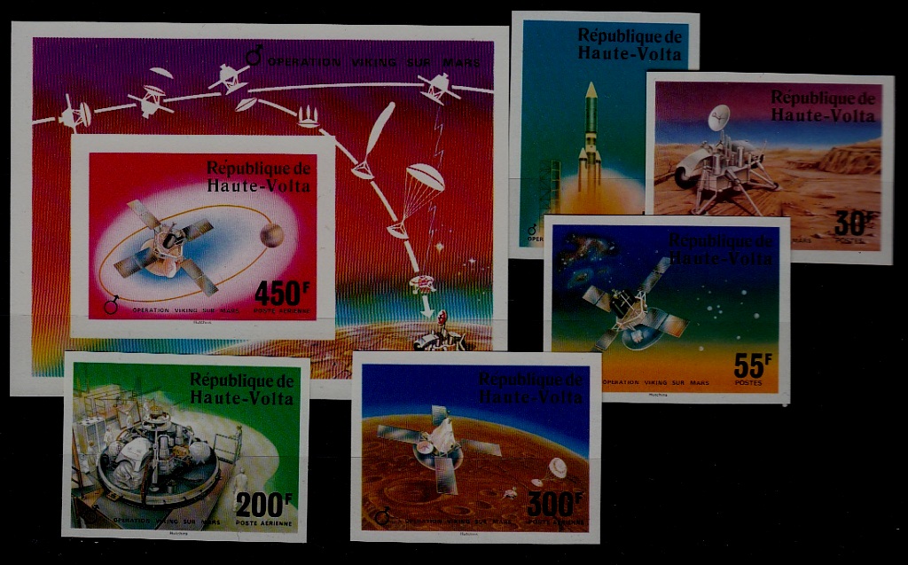 Burkina Faso 398-400/C238-40 MNH imperf. Space