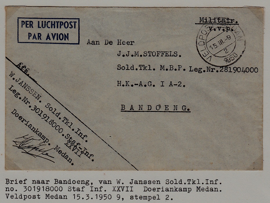 Netherlands cover Veldpost 15.3.50