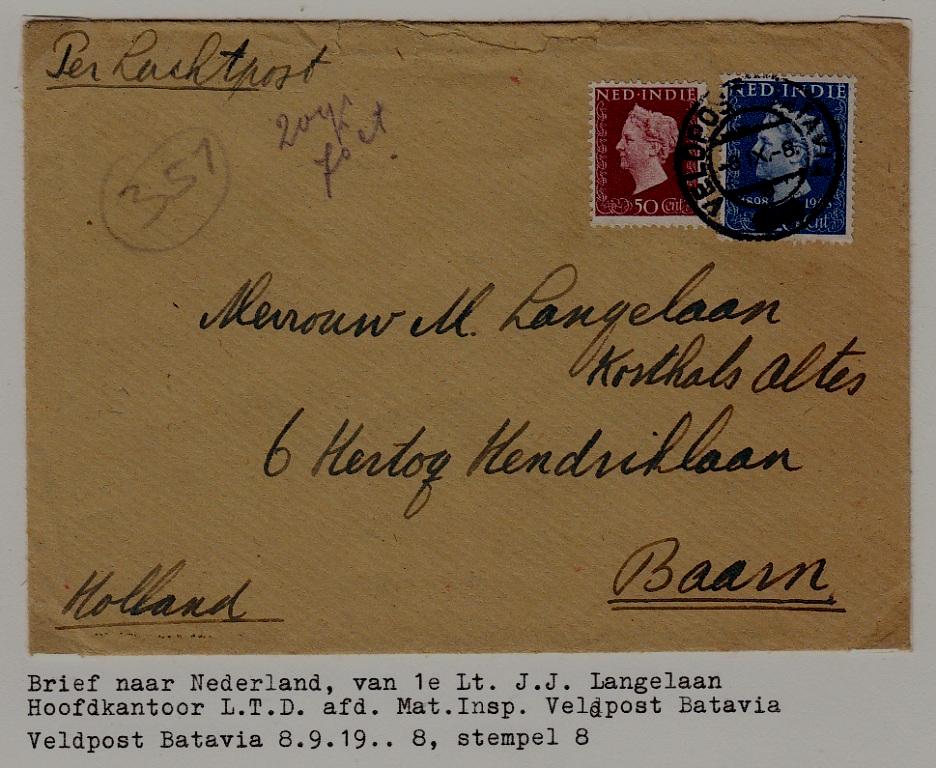 Netherlands Indie cover Veldpost 8.9.49
