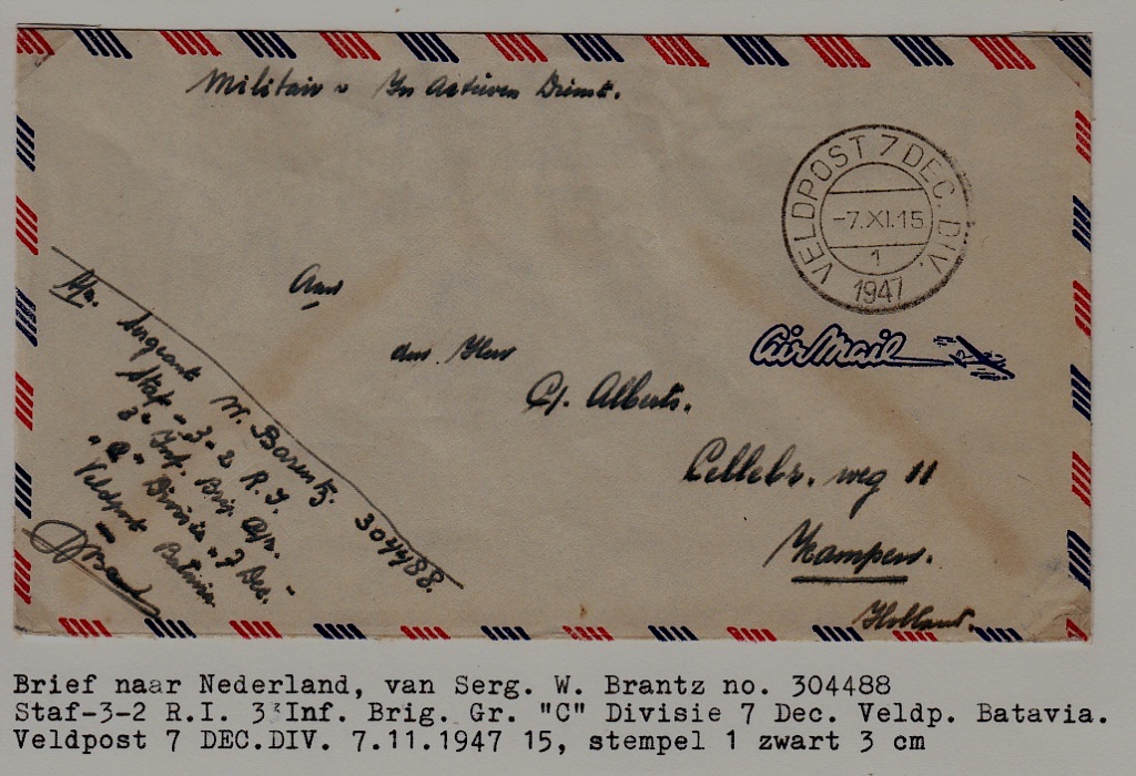 Netherlands cover Veldpost 7.11.47