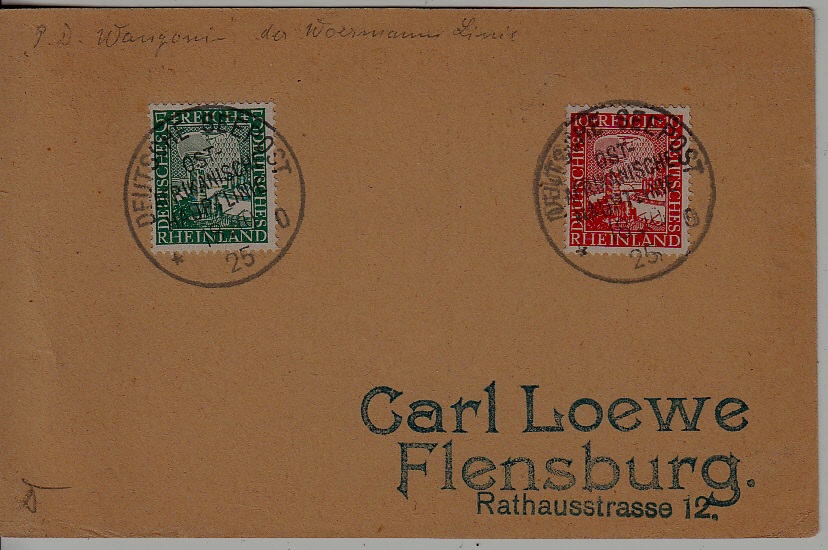 Germany used card Seepost 18.10.25