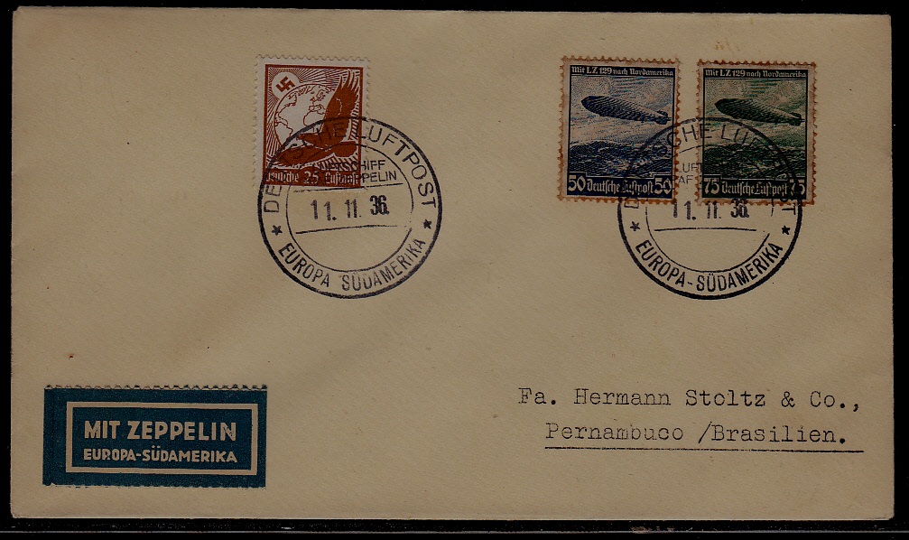 Germany Zeppelin cover 11.11.36