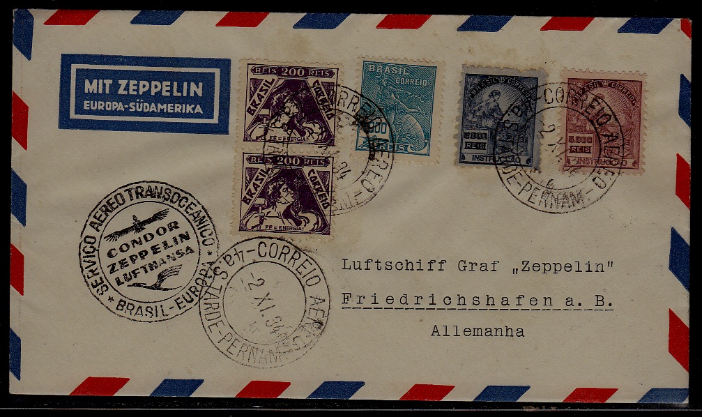 Brazil Zeppelin cover 2.11.34