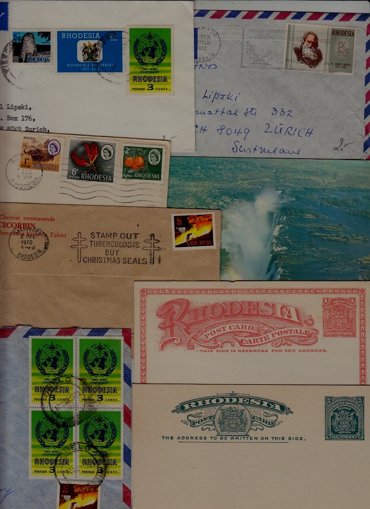 Rhodesia 8 covers/cards