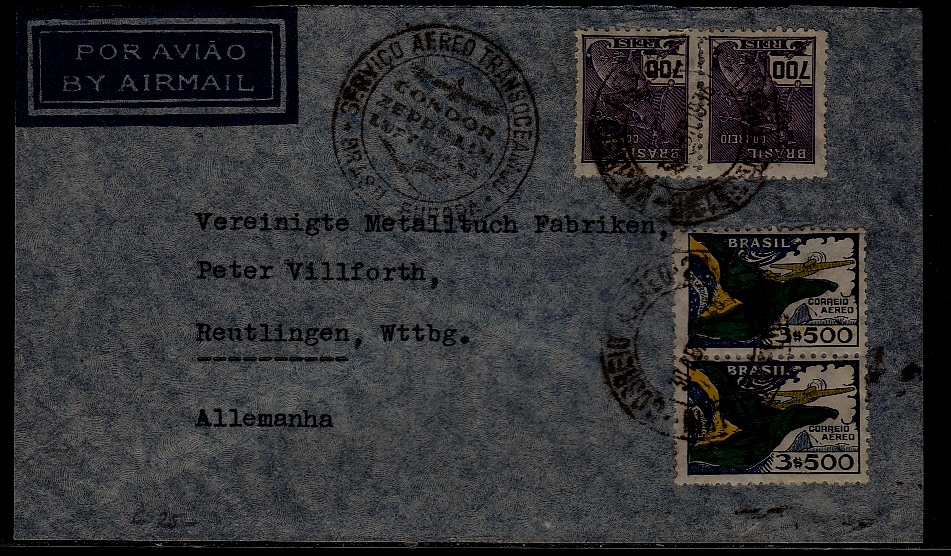 Brazil Zeppelin cover 30.4.36