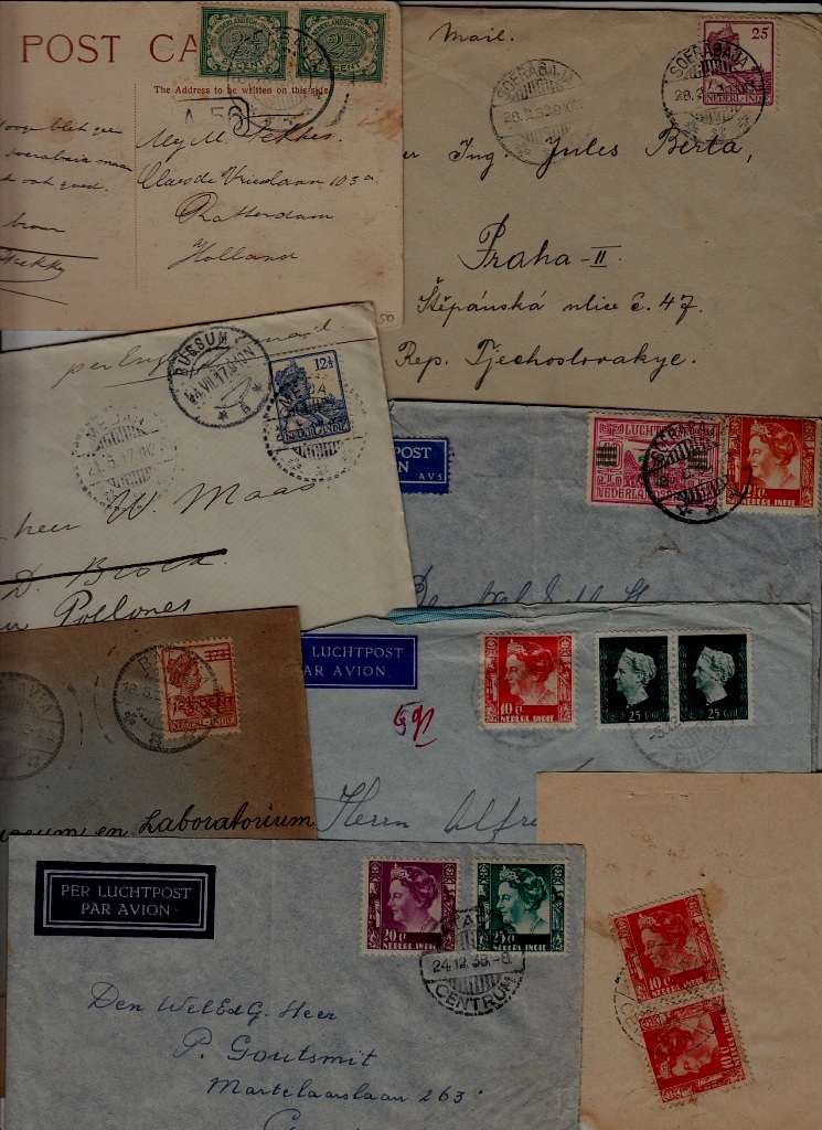 Netherlands Indie 8 covers/cards pre-1940. mixed condition (9)