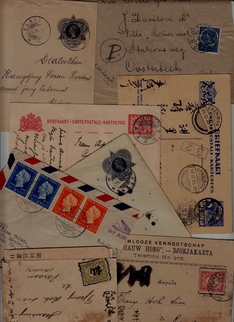 Netherlands Indie 8 covers/cards pre-1940. mixed condition (19)