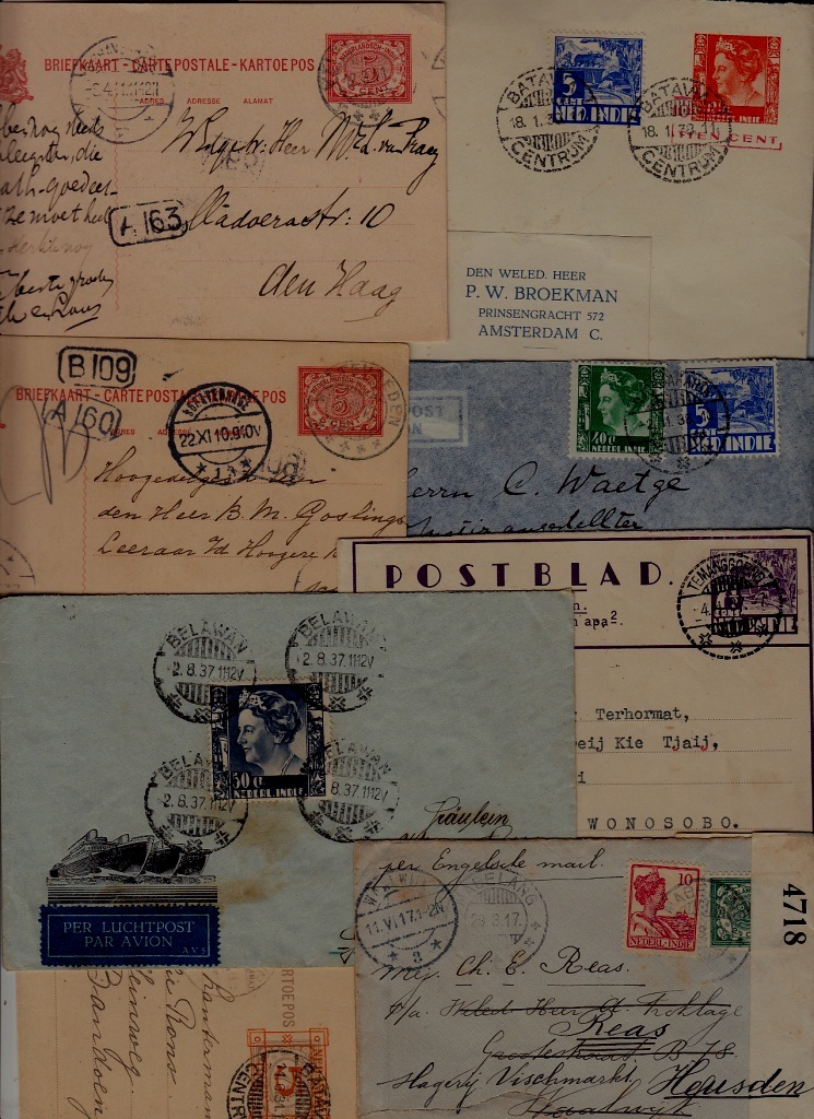 Netherlands Indie 8 covers/cards pre-1940 (28)