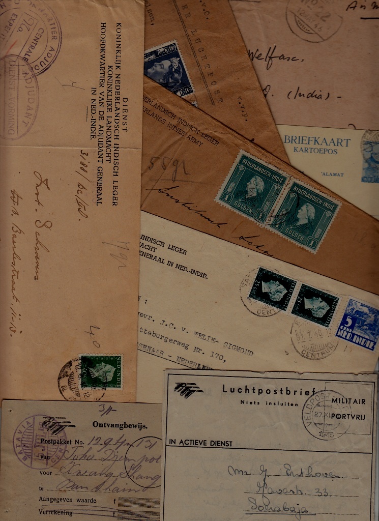 Netherlands Indie 8 covers/cards 1945-50. mixed condition (1)