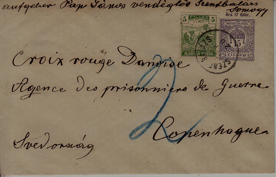 Hungary used cover 20.9.18 Szent Balazs