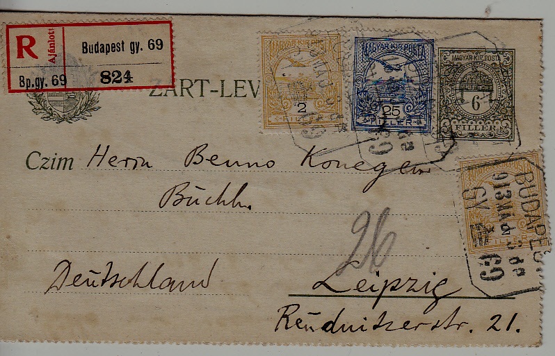 Hungary/Germany registered card 3.5.13