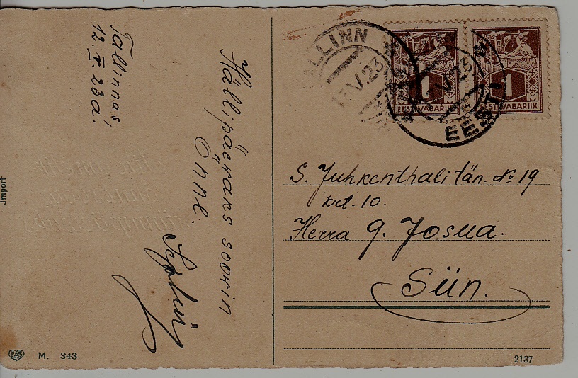 Estonia used card 13.5.23 Tallinn
