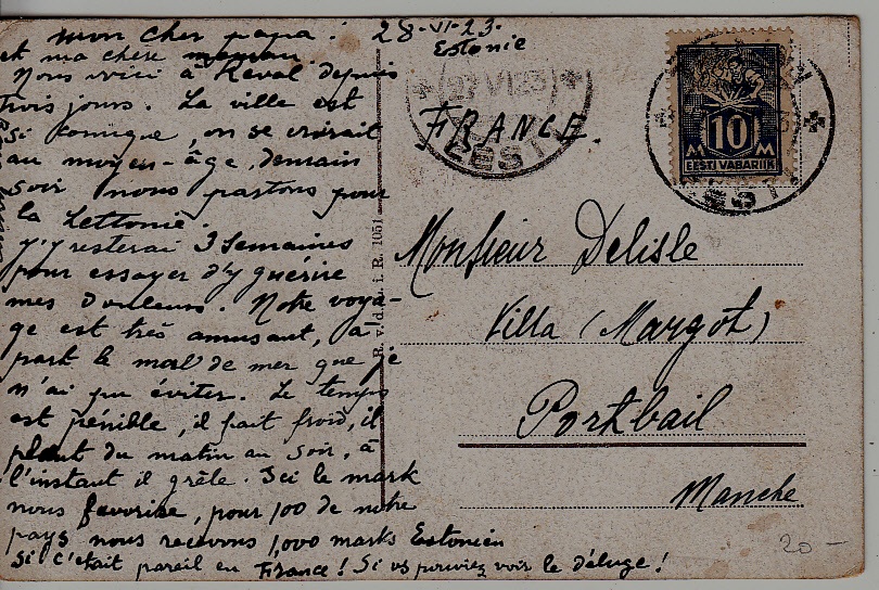 Estonia used card 27.4.23 Tallinn