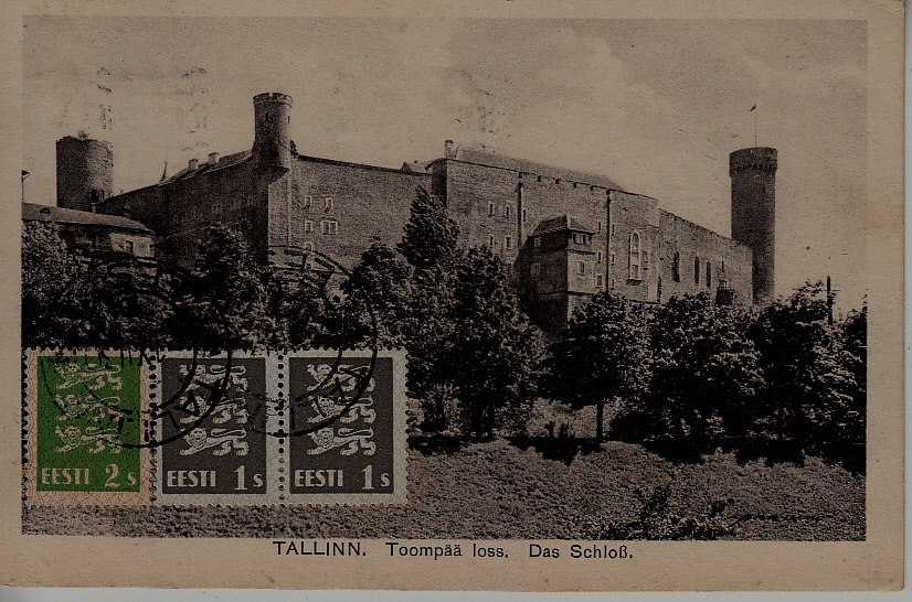 Estonia used card 1.12.30 Tallinn