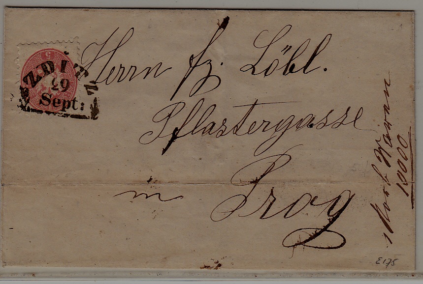 Czechoslovakia used cover 29.9.79 Zditz