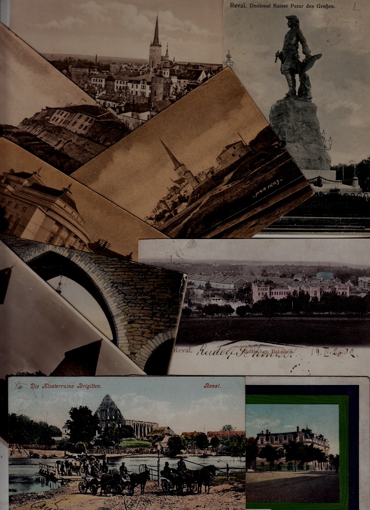 Estonia 10 viewcards Tallinn pre-1940 mixed condition