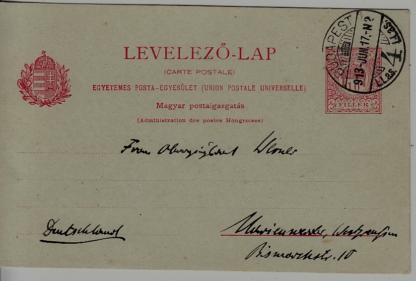 Hungary used card 17.6.13