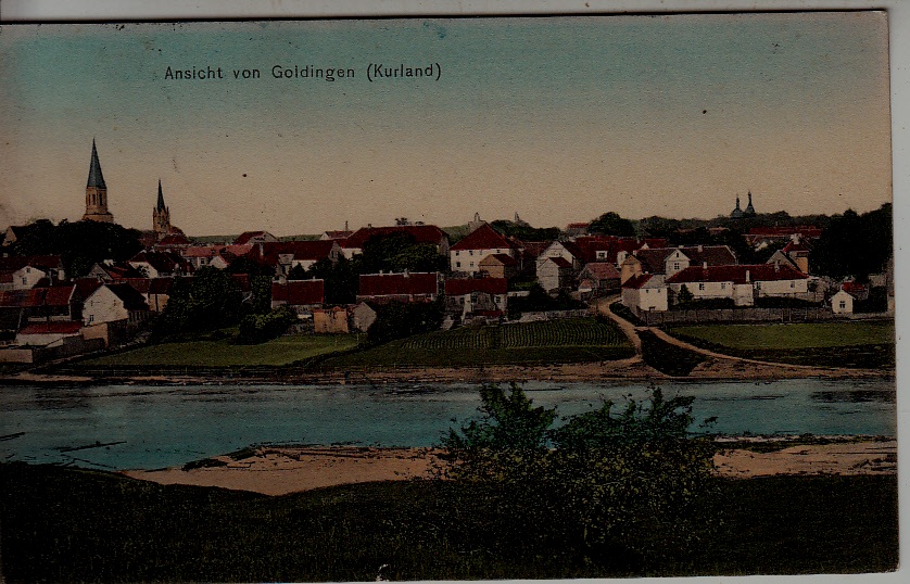 Latvia used card 1.1.13 Goldingen