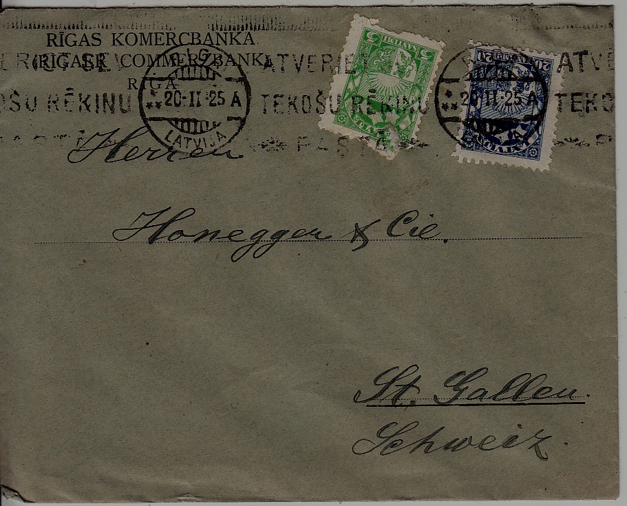 Latvia used cover 20.11.25 Riga