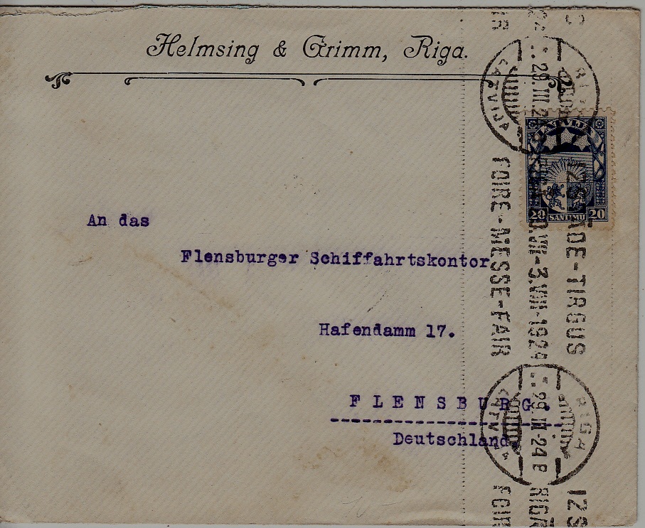 Latvia used cover 29.3.24 Riga