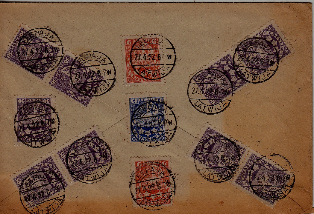 Latvia registered cover 27.4.22 Liepaja