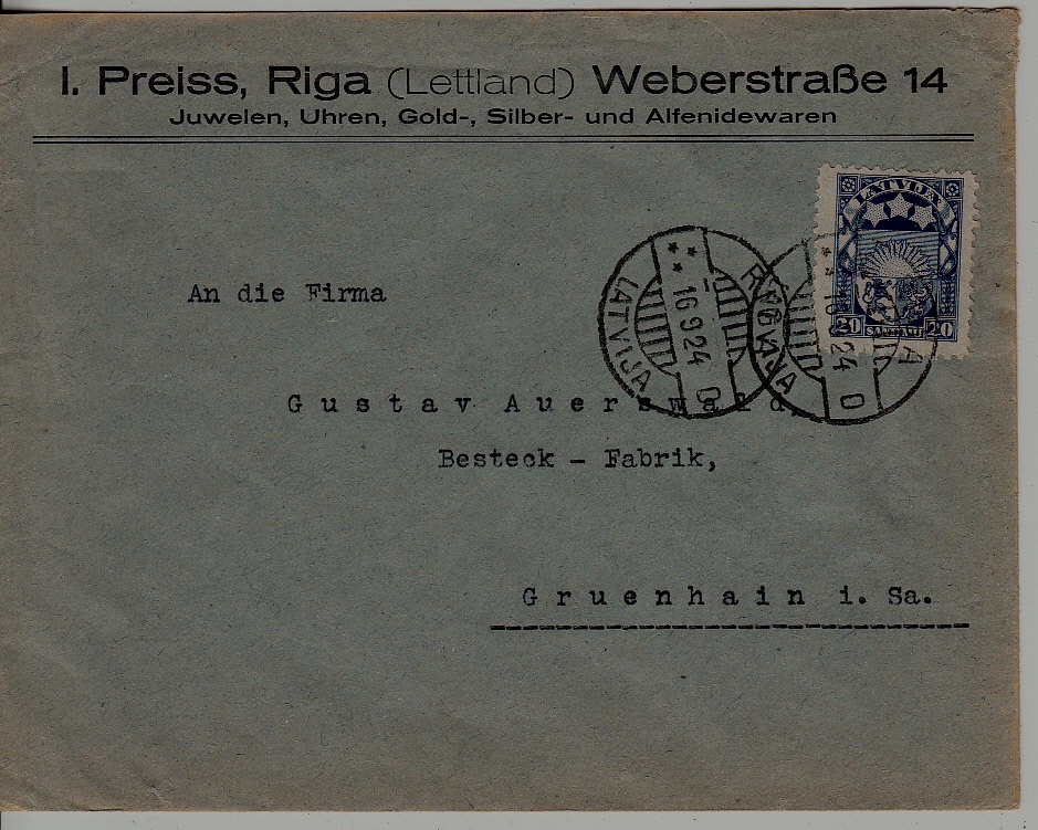 Latvia used cover 16.9.24 Riga