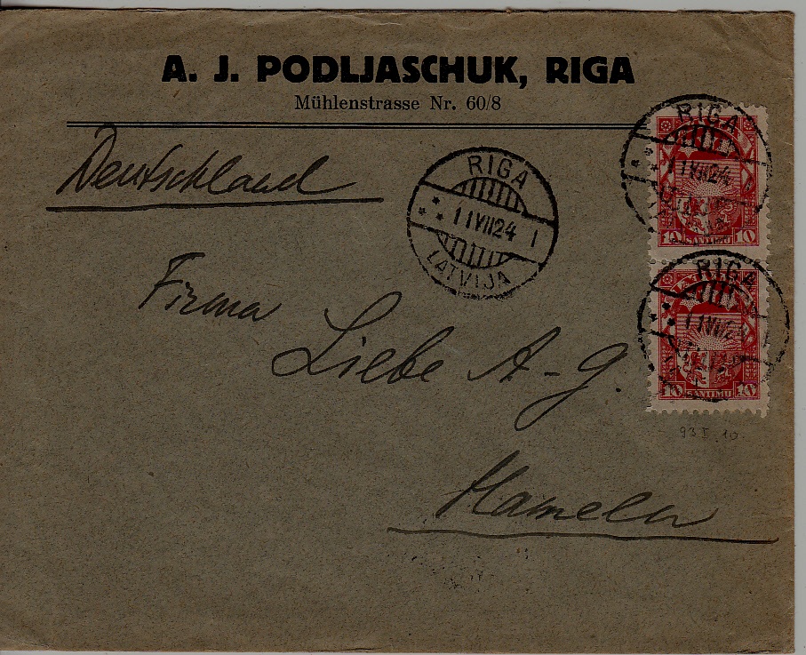 Latvia used cover 11.7.24 Riga