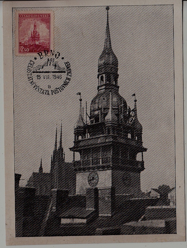 Czechoslovakia used card 15.8.46 Brno