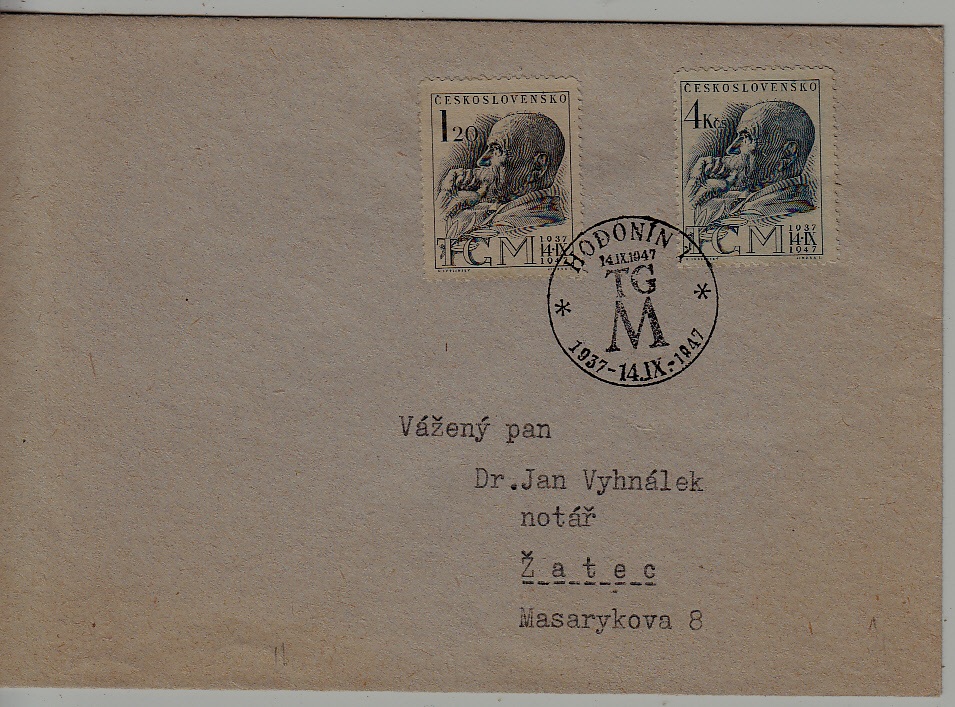 Czechoslovakia FDC 14.9.47