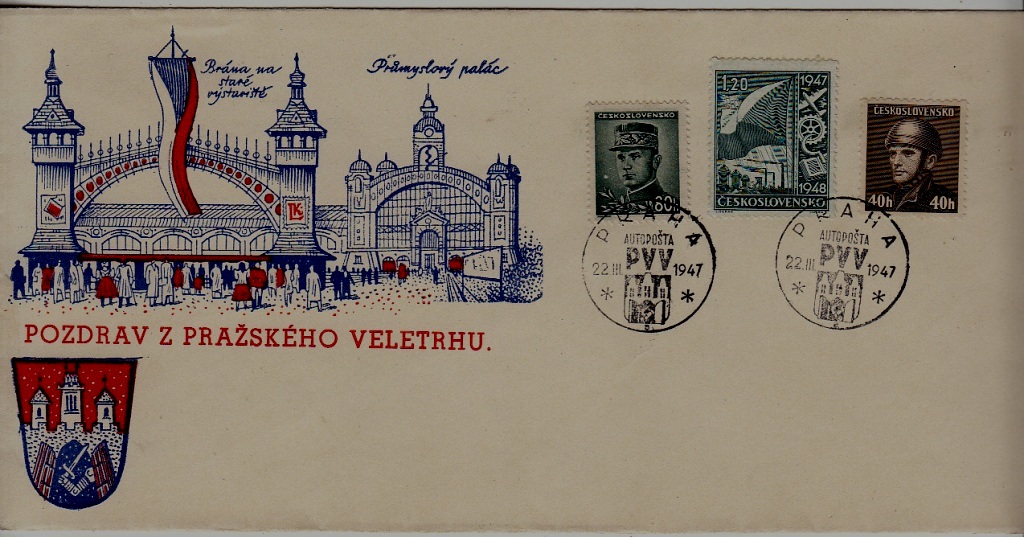 Czechoslovakia used cover 22.3.47 Praha