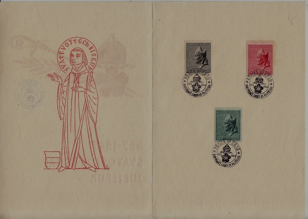 Czechoslovakia souvenir folder 22.4.47 Praha