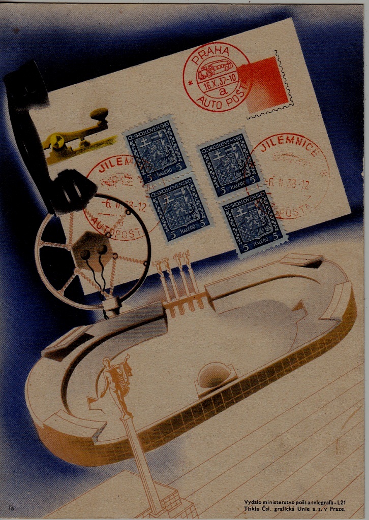 Czechoslovakia souvenir folder 6.2.38 Jilemnice