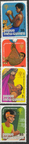 Papua New Guinea Mi.377-80 MNH VF Children year