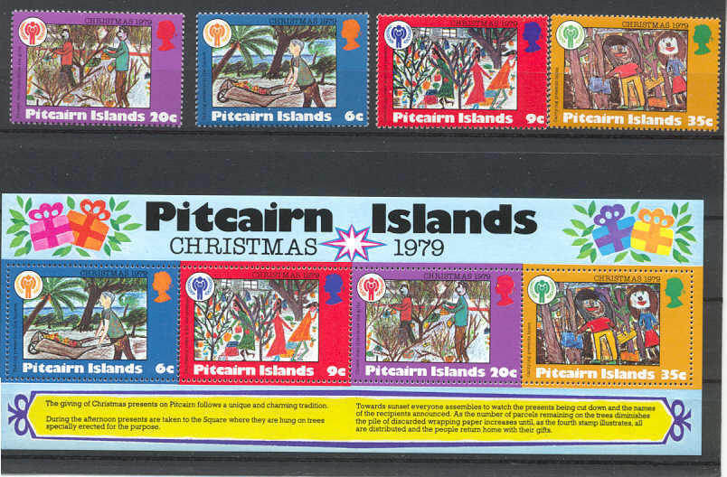 Pitcairn Mi.188-91/bl.5 MNH VF Children year