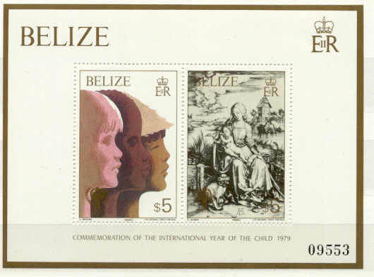 Belize 498 MNH VF Children year/Durer SCV27.50