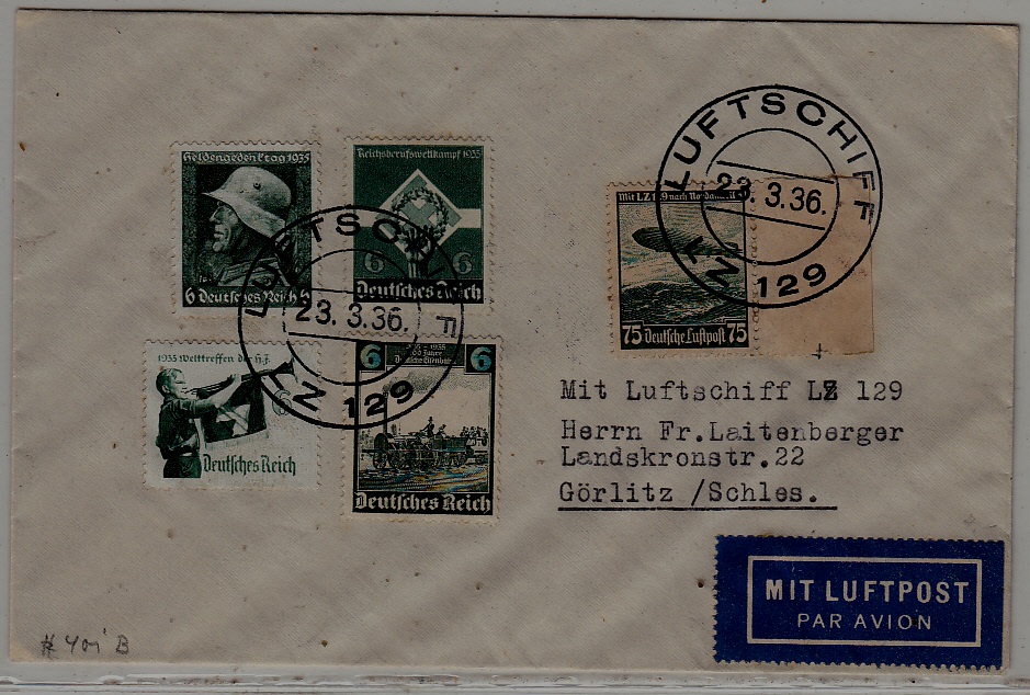 Germany Zeppelin cover 23.3.36