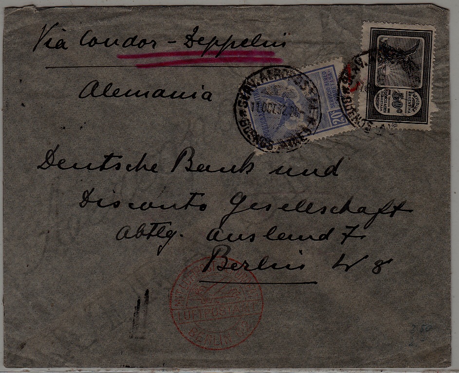 Argentina/Germany Zeppelin cover 11.10.32