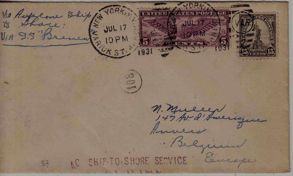 USA/France Catapult cover 17.7.31