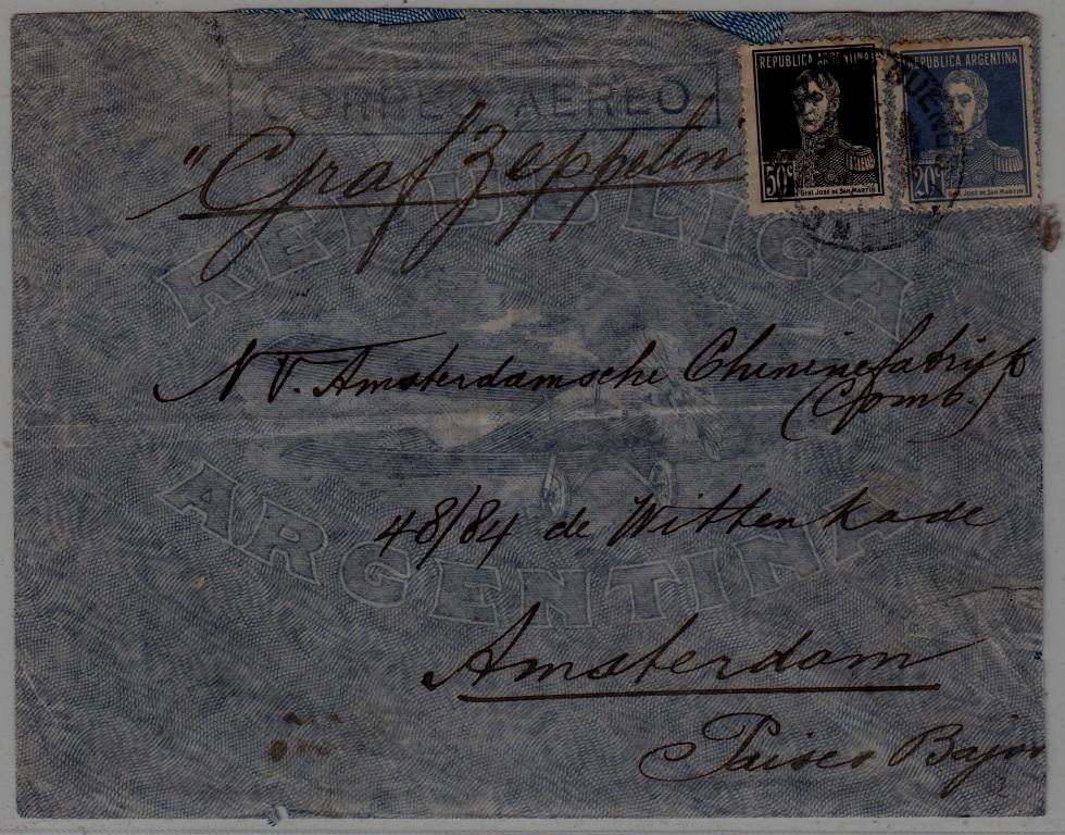 Argentina/Germany Zeppelin cover folded 19.10.32